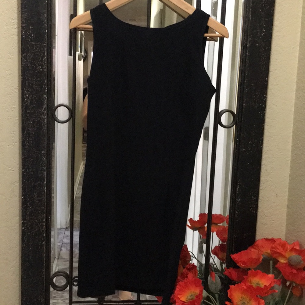 Classy black above the knee dress